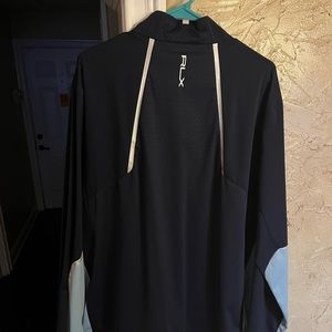 Polo RLX Golf Jacket Full Zip Navy and Baby Blue XL